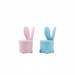 Sedia Portagiochi Bunny Rosa per Bambini Mobiletto 2 in 1 misure H53 x L32 x P32 