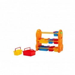 Scaffale per Giocattoli Portagiochi Mobiletto Multi Ripiano per Bambini con 9 ceste H95 x L79 x P42 