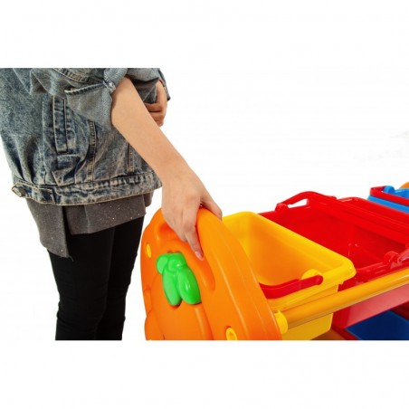 Scaffale per Giocattoli Portagiochi Mobiletto Multi Ripiano per Bambini con 9 ceste H95 x L79 x P42 