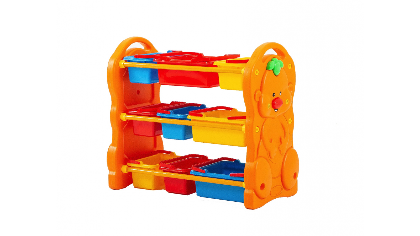 Scaffale per Giocattoli Portagiochi Mobiletto Multi Ripiano per Bambini con 9 ceste H95 x L79 x P42 