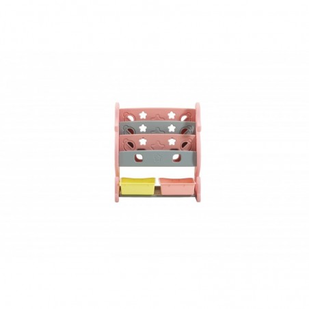 Scaffale per Giocattoli Portagiochi Mobiletto Multi Ripiano per Bambini con ceste H88 x L77x P36