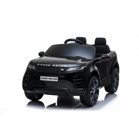 Auto Macchina Elettrica Range Rover Evoque 12V per Bambini sedile in pelle porte apribili Con telecomando Full accessori (NERO)