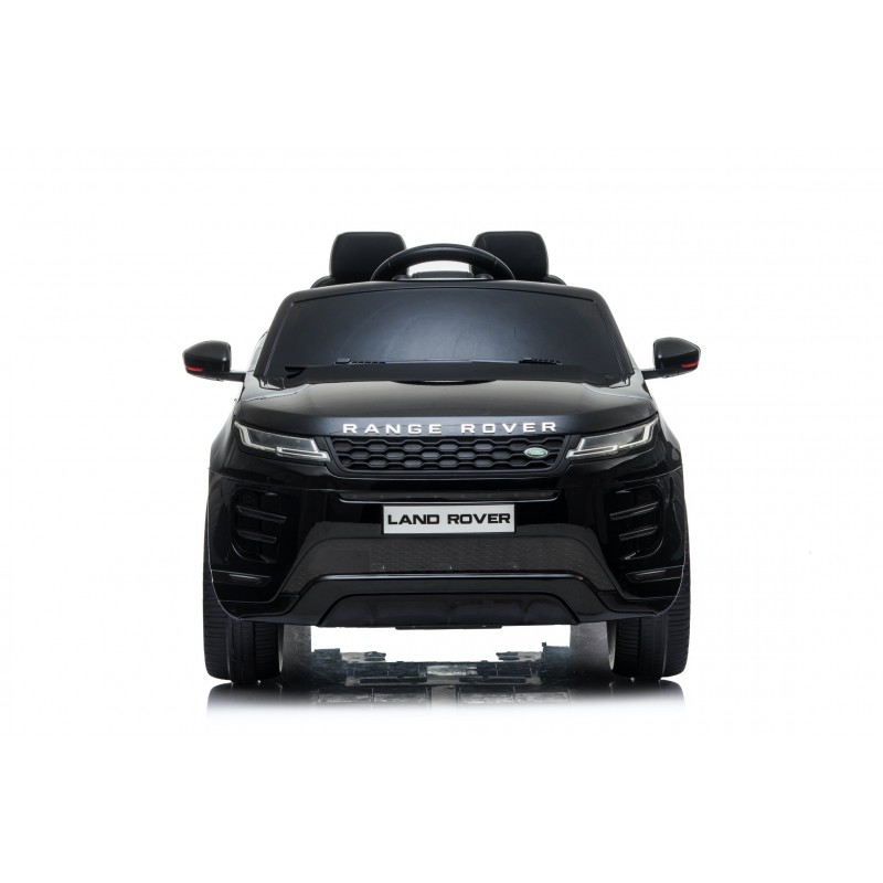 Auto Macchina Elettrica Range Rover Evoque 12V per Bambini sedile in pelle porte apribili Con telecomando Full accessori (NERO)