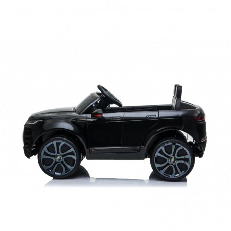 Auto Macchina Elettrica Range Rover Evoque 12V per Bambini sedile in pelle porte apribili Con telecomando Full accessori (NERO)