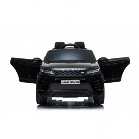 Auto Macchina Elettrica Range Rover Evoque 12V per Bambini sedile in pelle porte apribili Con telecomando Full accessori (NERO)