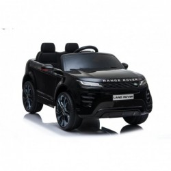 Auto Macchina Elettrica Range Rover Evoque 12V per Bambini sedile in pelle porte apribili Con telecomando Full accessori (NERO)