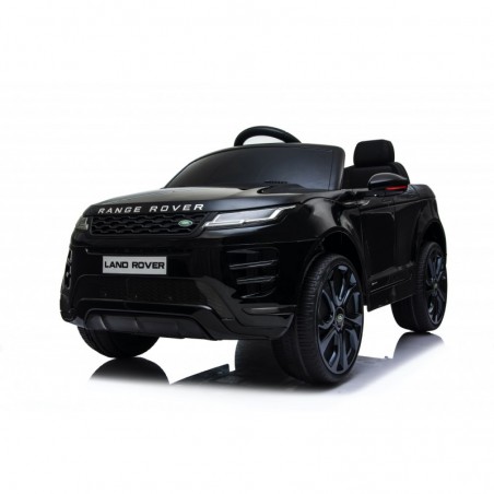 Auto Macchina Elettrica Range Rover Evoque 12V per Bambini sedile in pelle porte apribili Con telecomando Full accessori (NERO)