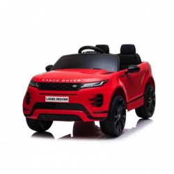 Auto Macchina Elettrica Range Rover Evoque 12V per Bambini sedile in pelle porte apribili Con telecomando Full accessori (ROSSA)