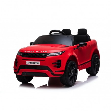 Auto Macchina Elettrica Range Rover Evoque 12V per Bambini sedile in pelle porte apribili Con telecomando Full accessori (ROSSA)