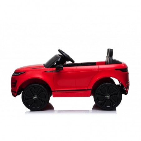 Auto Macchina Elettrica Range Rover Evoque 12V per Bambini sedile in pelle porte apribili Con telecomando Full accessori (ROSSA)