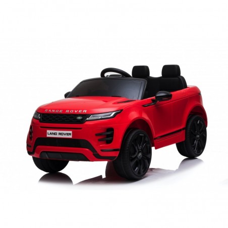 Auto Macchina Elettrica Range Rover Evoque 12V per Bambini sedile in pelle porte apribili Con telecomando Full accessori (ROSSA)