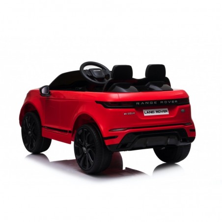 Auto Macchina Elettrica Range Rover Evoque 12V per Bambini sedile in pelle porte apribili Con telecomando Full accessori (ROSSA)