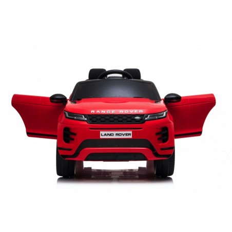 Auto Macchina Elettrica Range Rover Evoque 12V per Bambini sedile in pelle porte apribili Con telecomando Full accessori (ROSSA)