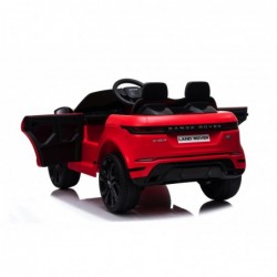 Auto Macchina Elettrica Range Rover Evoque 12V per Bambini sedile in pelle porte apribili Con telecomando Full accessori (ROSSA)