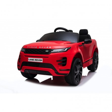 Auto Macchina Elettrica Range Rover Evoque 12V per Bambini sedile in pelle porte apribili Con telecomando Full accessori (ROSSA)