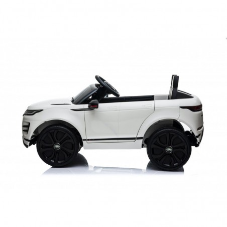 Auto Macchina Elettrica Range Rover Evoque 12V per Bambini sedile in pelle porte apribili Con telecomando Full accessori BIANCA