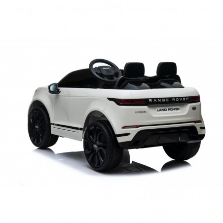 Auto Macchina Elettrica Range Rover Evoque 12V per Bambini sedile in pelle porte apribili Con telecomando Full accessori BIANCA