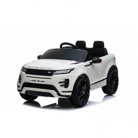 Auto Macchina Elettrica Range Rover Evoque 12V per Bambini sedile in pelle porte apribili Con telecomando Full accessori BIANCA