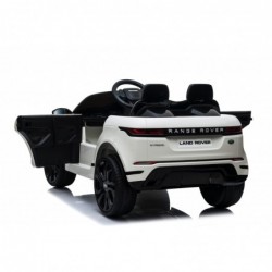 Auto Macchina Elettrica Range Rover Evoque 12V per Bambini sedile in pelle porte apribili Con telecomando Full accessori BIANCA