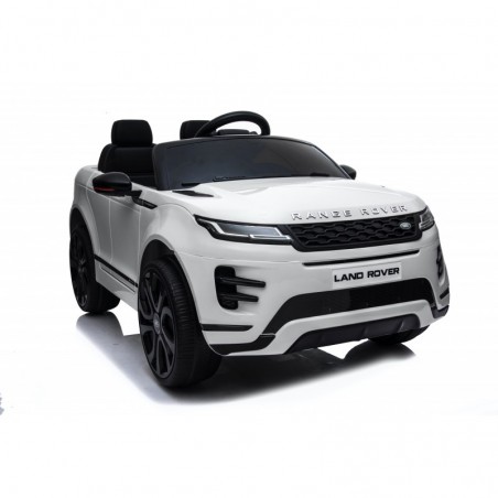Auto Macchina Elettrica Range Rover Evoque 12V per Bambini sedile in pelle porte apribili Con telecomando Full accessori BIANCA