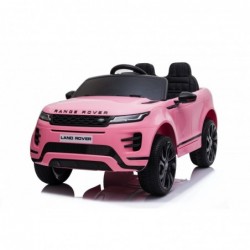 Auto Macchina Elettrica Range Rover Evoque 12V per Bambini sedile in pelle porte apribili Con telecomando Full accessori (ROSA)