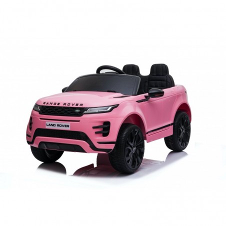 Auto Macchina Elettrica Range Rover Evoque 12V per Bambini sedile in pelle porte apribili Con telecomando Full accessori (ROSA)