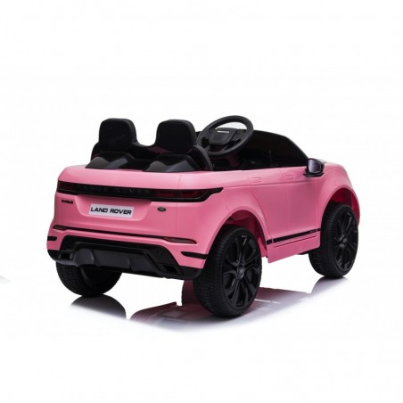 Auto Macchina Elettrica Range Rover Evoque 12V per Bambini sedile in pelle porte apribili Con telecomando Full accessori (ROSA)