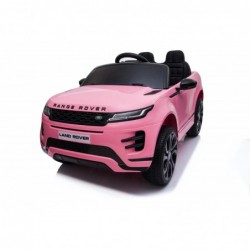 Auto Macchina Elettrica Range Rover Evoque 12V per Bambini sedile in pelle porte apribili Con telecomando Full accessori (ROSA)