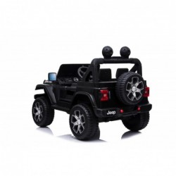 Auto Macchina Elettrica Jeep Wrangler Rubicon 12V per Bambini porte apribili Con telecomando Full accessori (Nera)