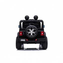 Auto Macchina Elettrica Jeep Wrangler Rubicon 12V per Bambini porte apribili Con telecomando Full accessori (Nera)