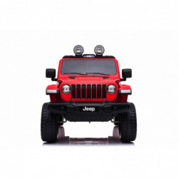 Auto Macchina Elettrica Jeep Wrangler Rubicon 12V per Bambini porte apribili Con telecomando Full accessori (Rossa)