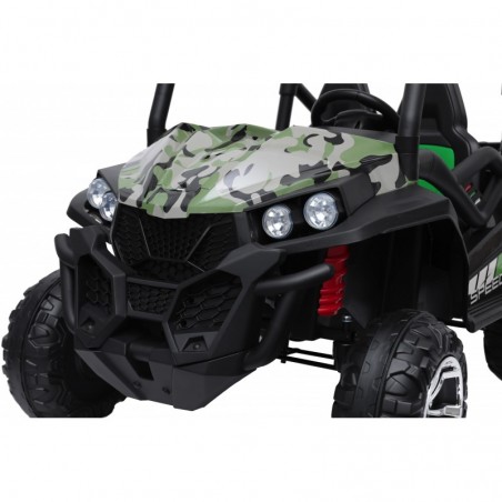 Auto Macchina Elettrica New Polar 24V Militare per Bambini 2 Posti Full Optional Sedile Regolabile E telecomando 