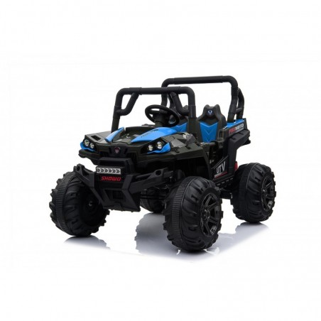 Auto Macchina Elettrica Fuoristrada Racing 2 Posti 12V per Bambini porte apribili Con telecomando (Blue)