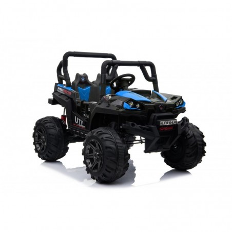 Auto Macchina Elettrica Fuoristrada Racing 2 Posti 12V per Bambini porte apribili Con telecomando (Blue)