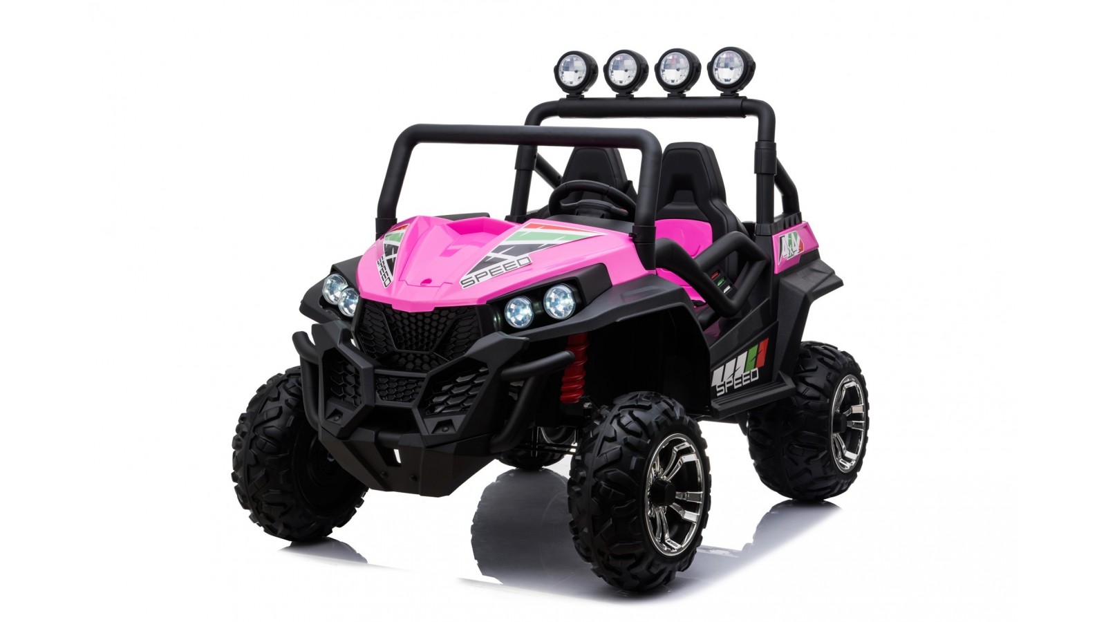 Auto Macchina Elettrica New Polar 24V per Bambini 2 Posti Full Optional Sedile Regolabile E telecomando (Rosa)