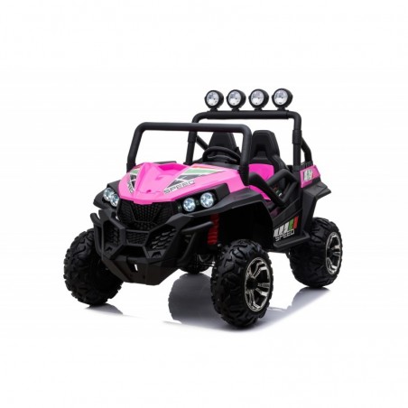 Auto Macchina Elettrica New Polar 24V per Bambini 2 Posti Full Optional Sedile Regolabile E telecomando (Rosa)