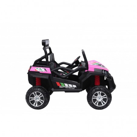 Auto Macchina Elettrica New Polar 24V per Bambini 2 Posti Full Optional Sedile Regolabile E telecomando (Rosa)