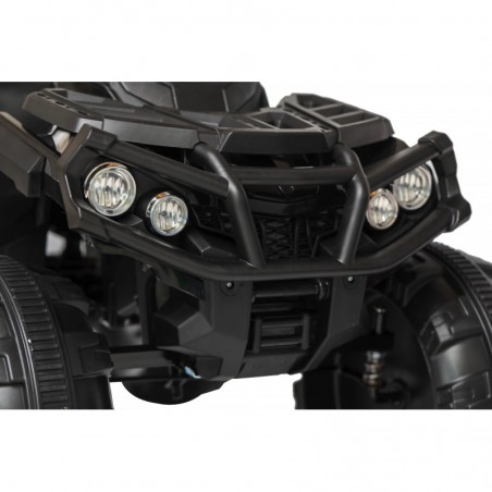 Super Quad Lander elettrico per Bambini 12V doppio motore Full optional con Ammortozzatori Nero con Telecomando