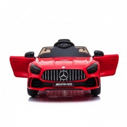 Auto Macchina Elettrica per Bambini Mercedes AMG GTR 12V Porte Apribili Full Optional con telecomando Rosso