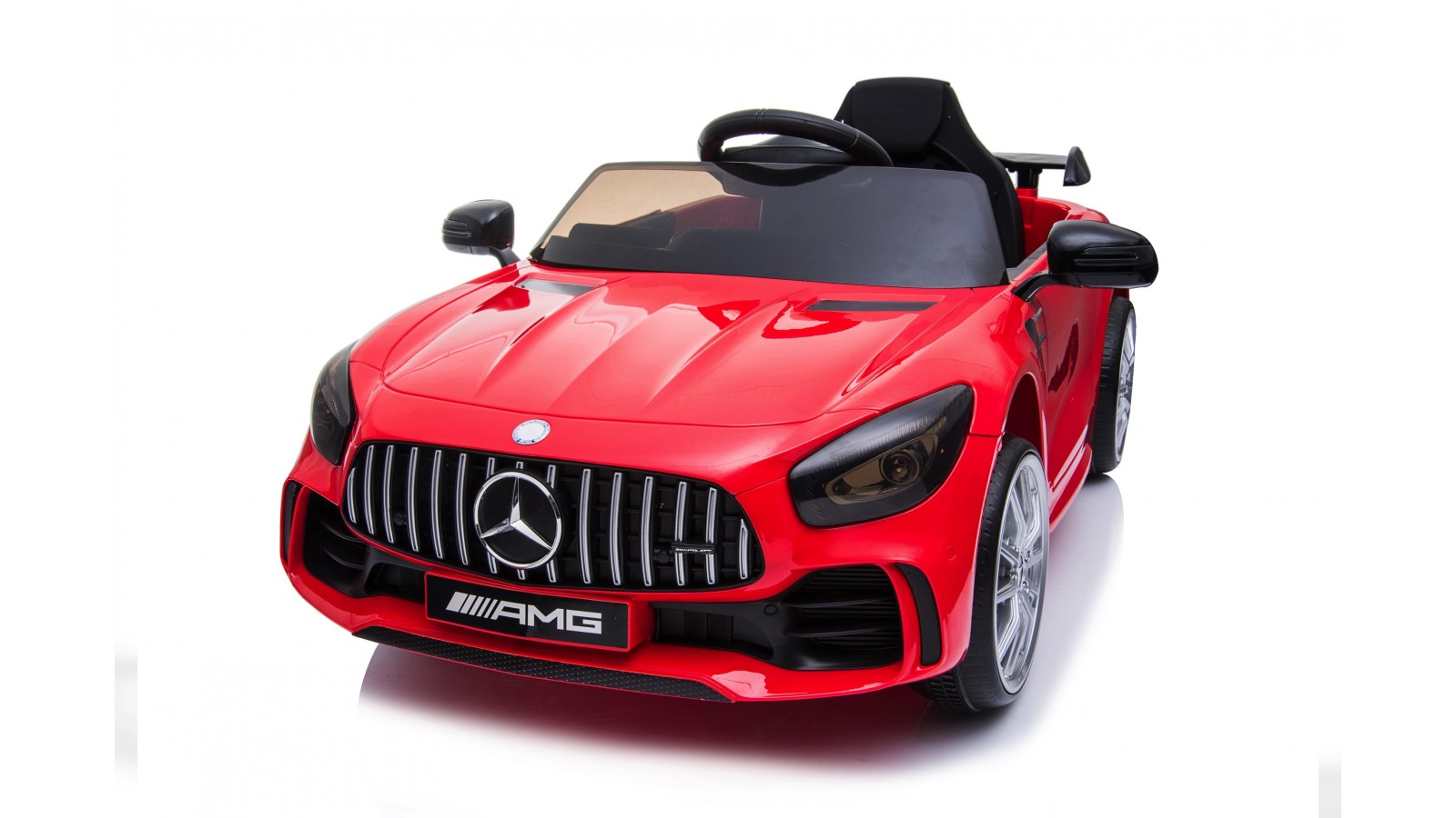 Auto Macchina Elettrica per Bambini Mercedes AMG GTR 12V Porte Apribili Full Optional con telecomando Rosso