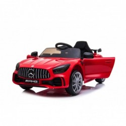 Auto Macchina Elettrica per Bambini Mercedes AMG GTR 12V Porte Apribili Full Optional con telecomando Rosso