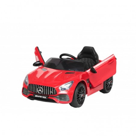 Auto Macchina Elettrica per Bambini Mercedes AMG GT 12V Porte Apribili Full Optional con telecomando Rossa