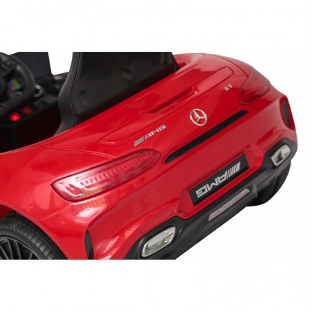 Auto Macchina Elettrica per Bambini Mercedes AMG GT 12V Porte Apribili Full Optional con telecomando Rossa