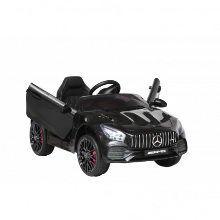 Auto Macchina Elettrica per Bambini Mercedes AMG GT 12V Porte Apribili Full Optional con telecomando nero