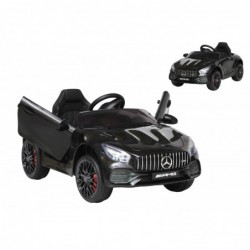 Auto Macchina Elettrica per Bambini Mercedes AMG GT 12V Porte Apribili Full Optional con telecomando nero