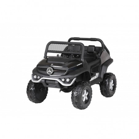 Auto Macchina Elettrica per Bambini Fuoristrada Mercedes UNIMOG 2 Posti 12V Ammortizzata con Telecomando Full Optional MP3 Led