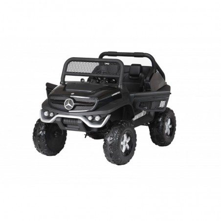 Auto Macchina Elettrica per Bambini Fuoristrada Mercedes UNIMOG 2 Posti 12V Ammortizzata con Telecomando Full Optional MP3 Led