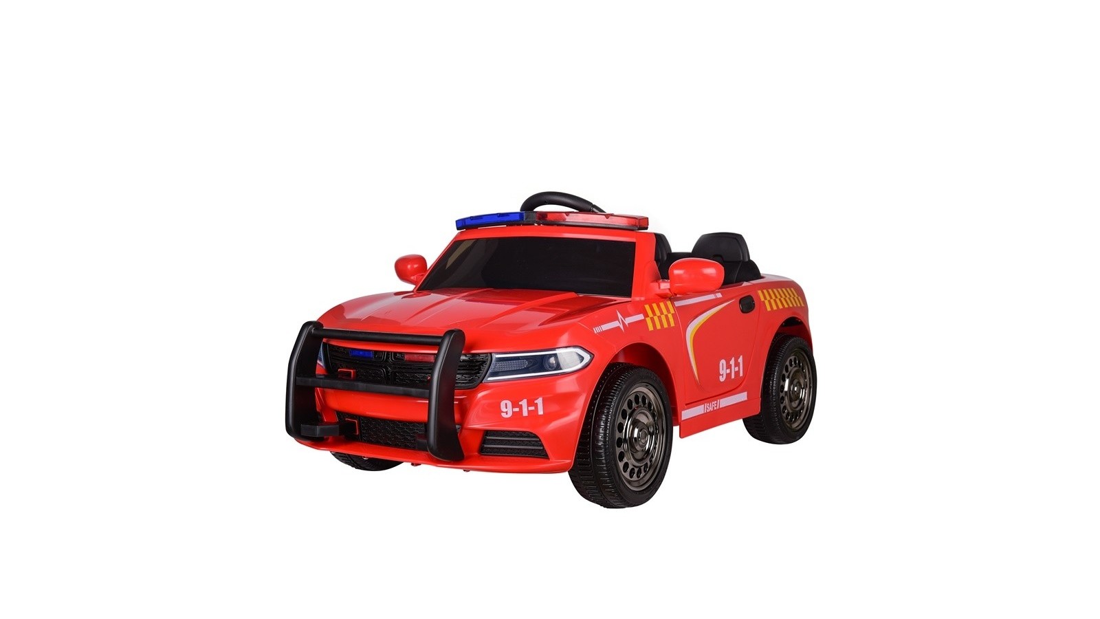 AUTO MACCHINA ELETTRICA PER BAMBINI POLIZIA 12V SIRENA LAMPEGGIANTI ALTOPARLANTE PORTE APRIBILI FULL OPTIONAL CON TELECOMANDO