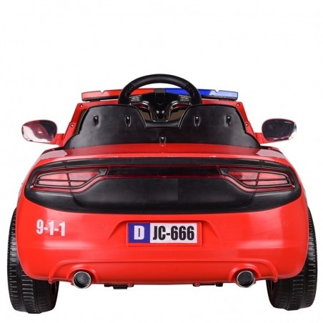 AUTO MACCHINA ELETTRICA PER BAMBINI POLIZIA 12V SIRENA LAMPEGGIANTI ALTOPARLANTE PORTE APRIBILI FULL OPTIONAL CON TELECOMANDO