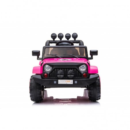 Auto Macchina Elettrica per Bambini Fuoristrada Adventure Rosa 12V MP3 Led con Telecomando Full Optional Sedili in Pelle